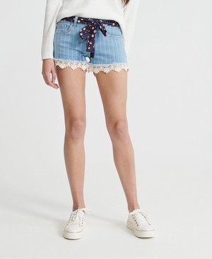 Superdry Lace Hot Női Rövidnadrág Csíkok | BOGUI2507